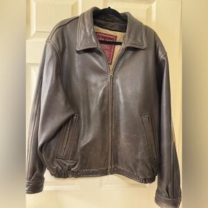 Men’s XL Vintage Brown Leather Jacket